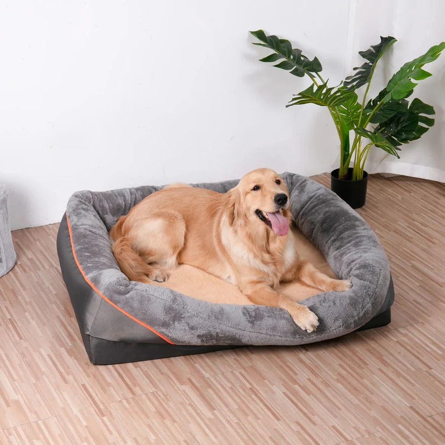 Niche lavable pour chien avec coussin et base antidérapante
