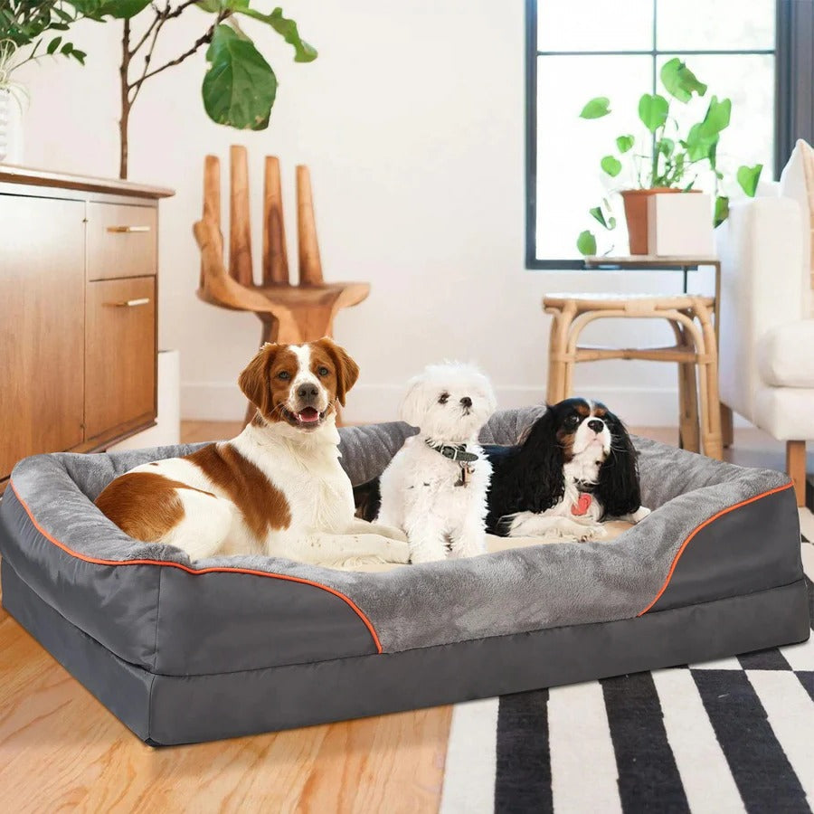 Niche lavable pour chien avec coussin et base antidérapante