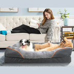 Niche lavable pour chien avec coussin et base antidérapante