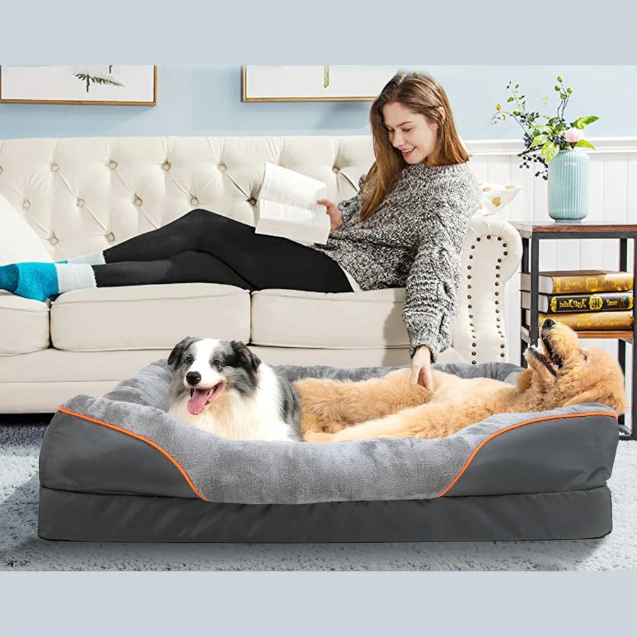 Niche lavable pour chien avec coussin et base antidérapante