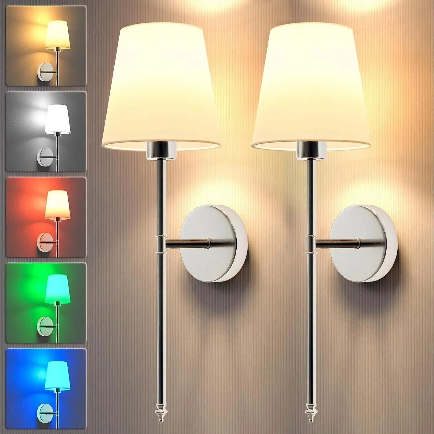 Moderne Wandlamp met Afstandsbediening  