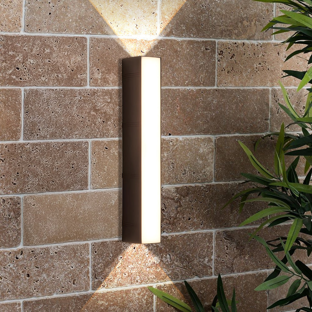 Odporna na warunki pogodowe LED Lampa Ścienna – Nowoczesna Zewnętrzna Oprawa Up Down
