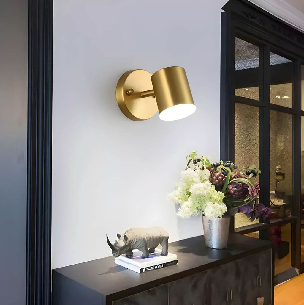 Lampada da parete minimalista scandinava in rame LED