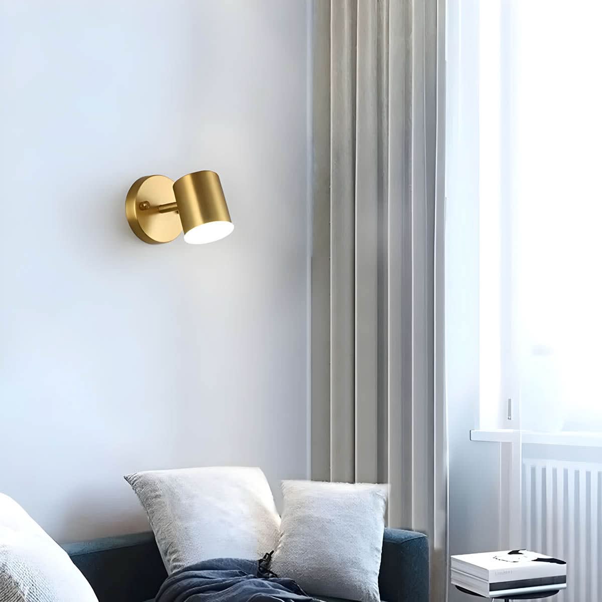 Lampada da parete minimalista scandinava in rame LED