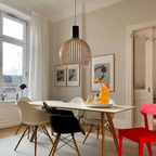 Elegancka Lampa Wisząca z Bambusa