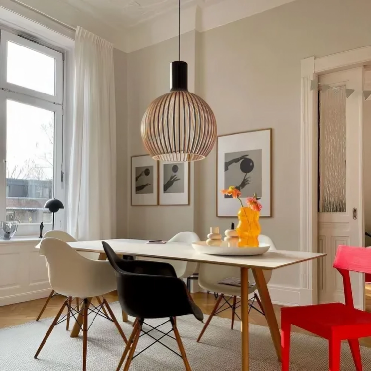 Elegancka Lampa Wisząca z Bambusa