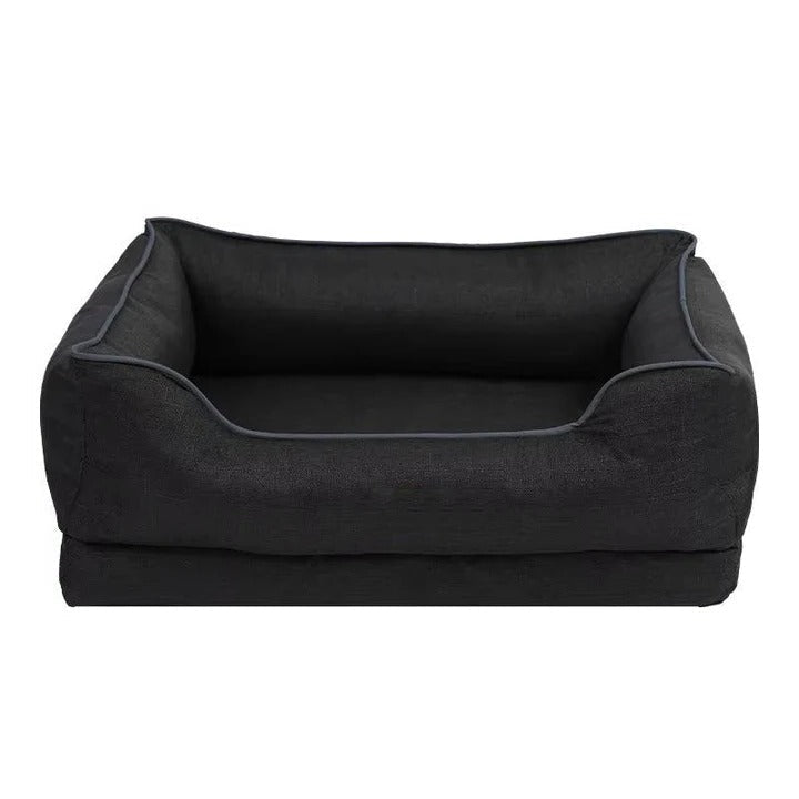 Dog bed for car back seat with non-slip base