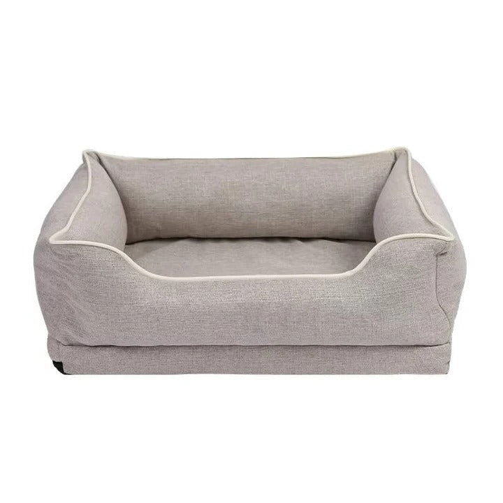 Dog bed for car back seat with non-slip base