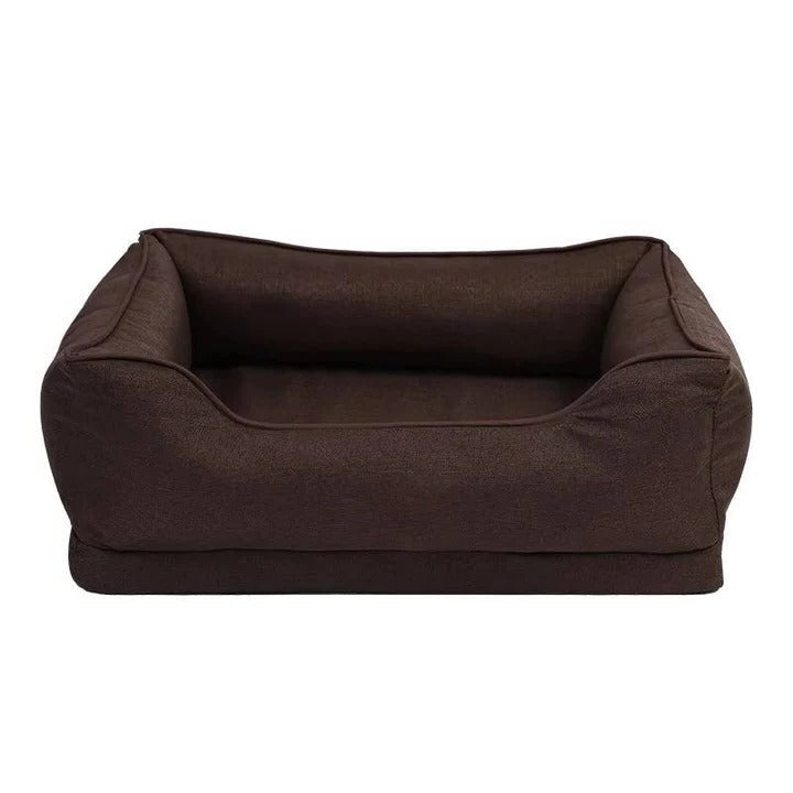 Dog bed for car back seat with non-slip base