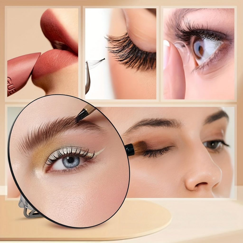 Przenośne Lustro Powiększające 30x z Przyssawką i Stojakiem