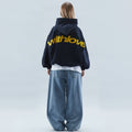 Felpa con cappuccio unisex minimalista con grafica Love