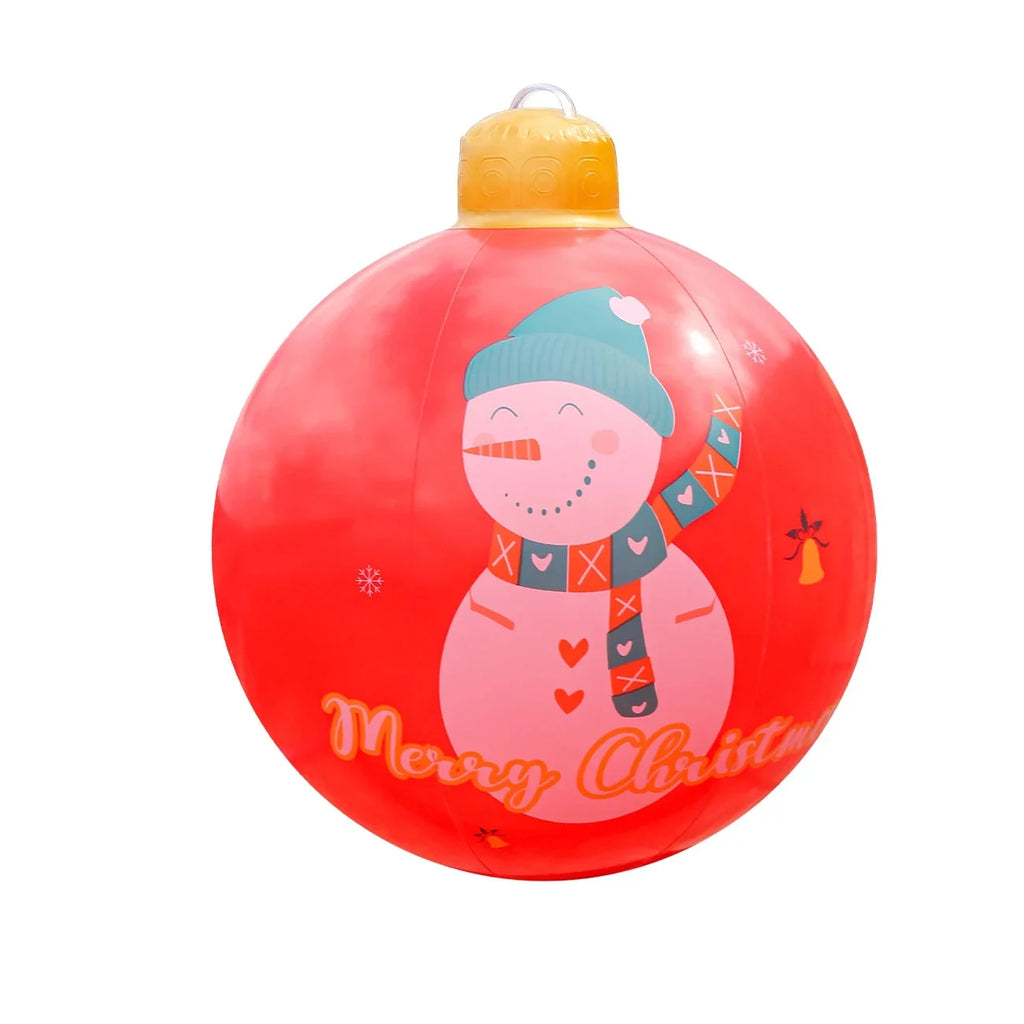 Inflatable Christmas Ornament Ball with Giant Outdoor Design and PVC Construction - Image 7