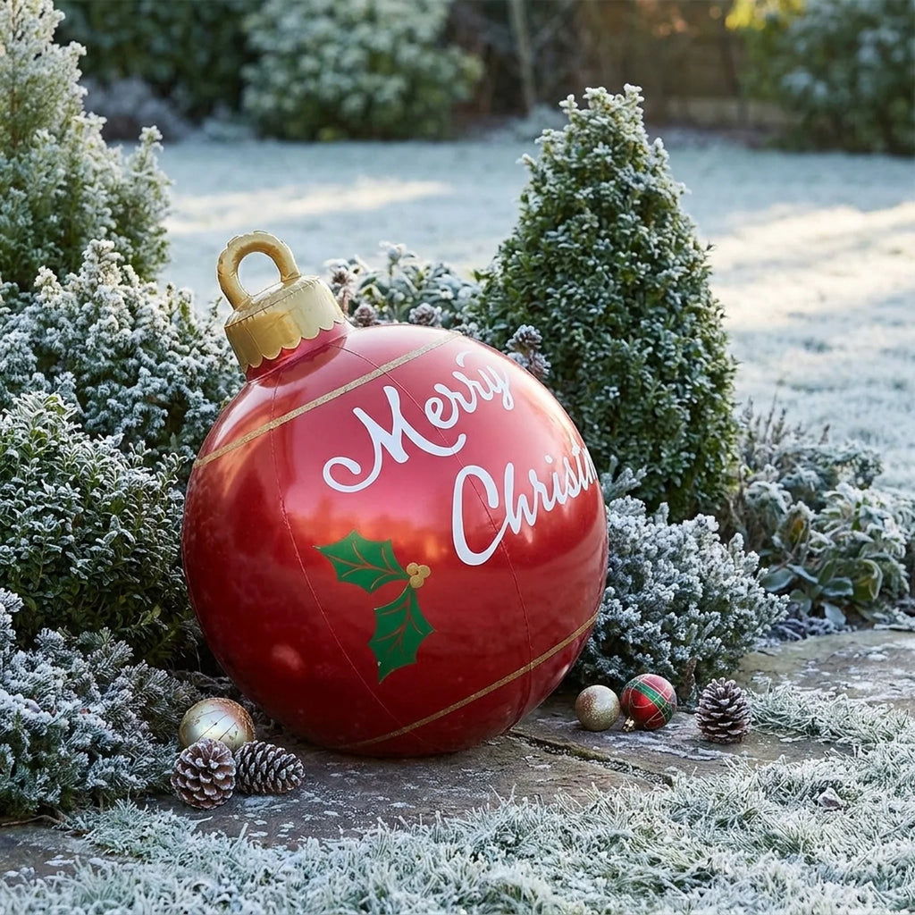 Inflatable Ornament Ball for Outdoor Decoration with PVC Material and Festive Patterns - Image 1