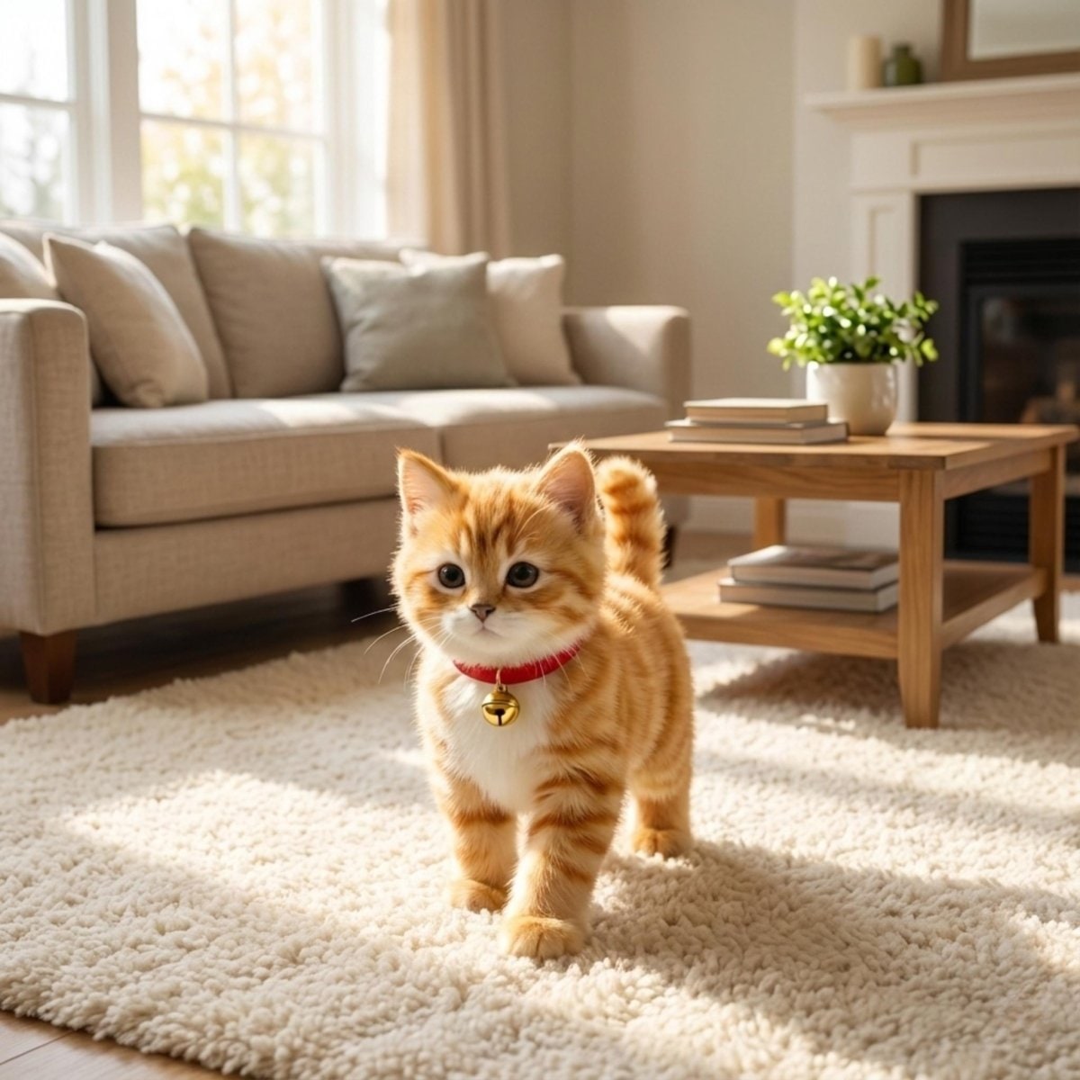 Interactive Robot Cat Toy for Kittens with Walking Meowing and Plush Tabby Design - Image 2