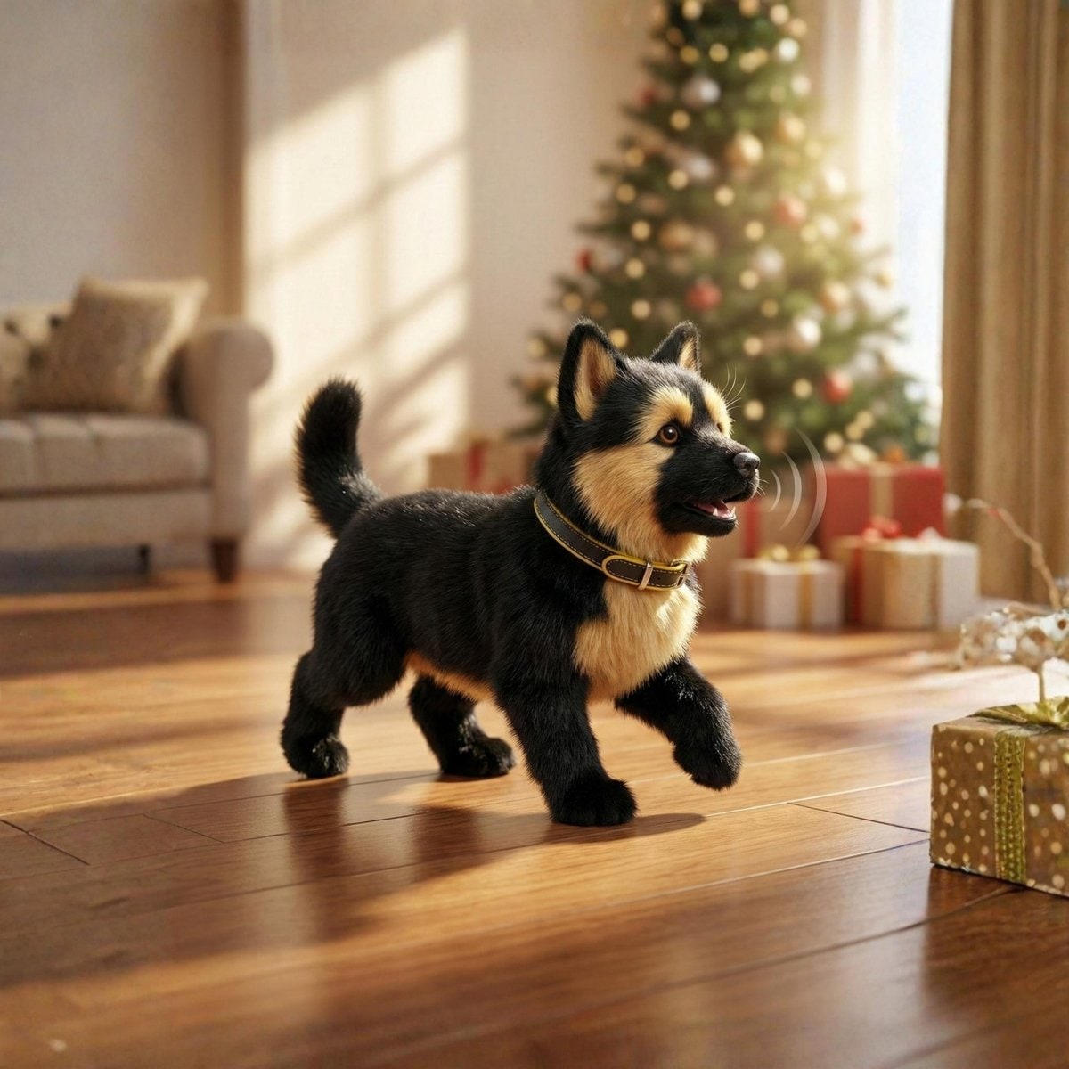 Interactive Toy Dog with Walking and Barking German Shepherd Puppy Robot - Image 2