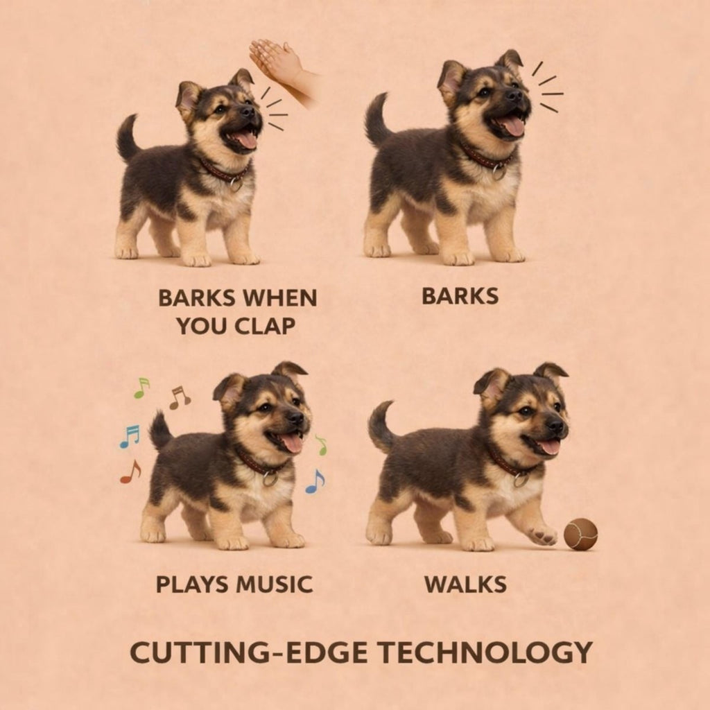 Interactive Toy Dog with Walking and Barking German Shepherd Puppy Robot - Image 7