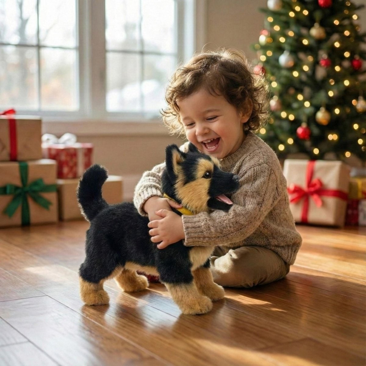 Interactive Toy Dog with Walking and Barking German Shepherd Puppy Robot - Image 8