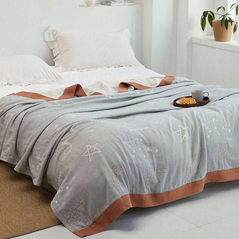 Coperta morbida e accogliente ispirazione giapponese per il comfort di casa