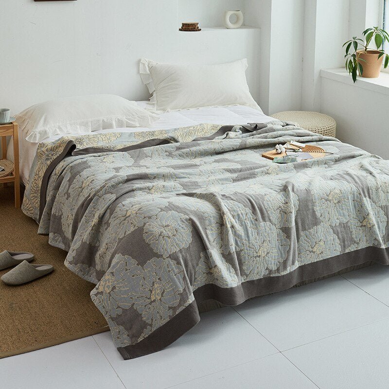 Plaid doux et douillet d’inspiration japonaise pour un intérieur confortable