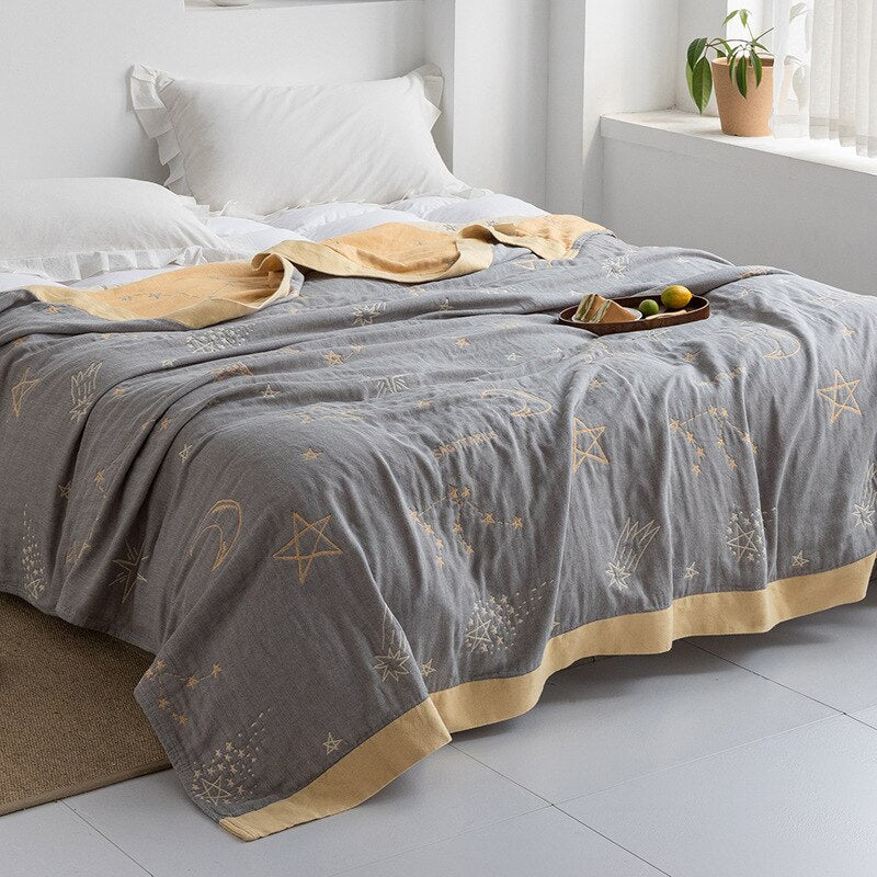Coperta morbida e accogliente ispirazione giapponese per il comfort di casa