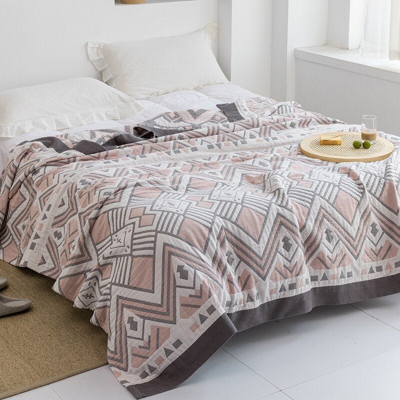 Coperta morbida e accogliente ispirazione giapponese per il comfort di casa