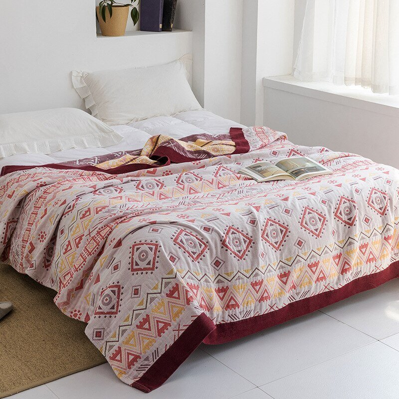 Coperta morbida e accogliente ispirazione giapponese per il comfort di casa