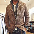 Giacca smart casual da uomo stile cardigan con colletto classico