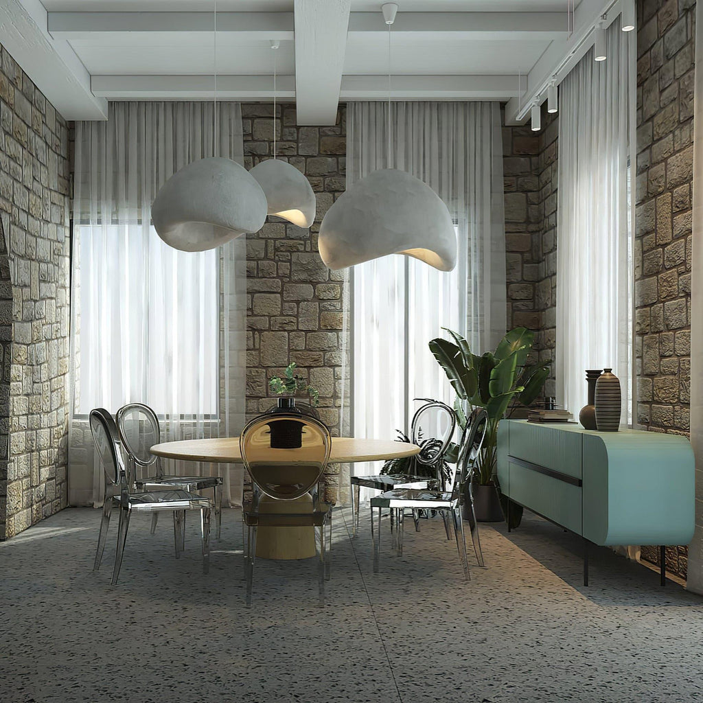Cloud-shaped pendant lamp