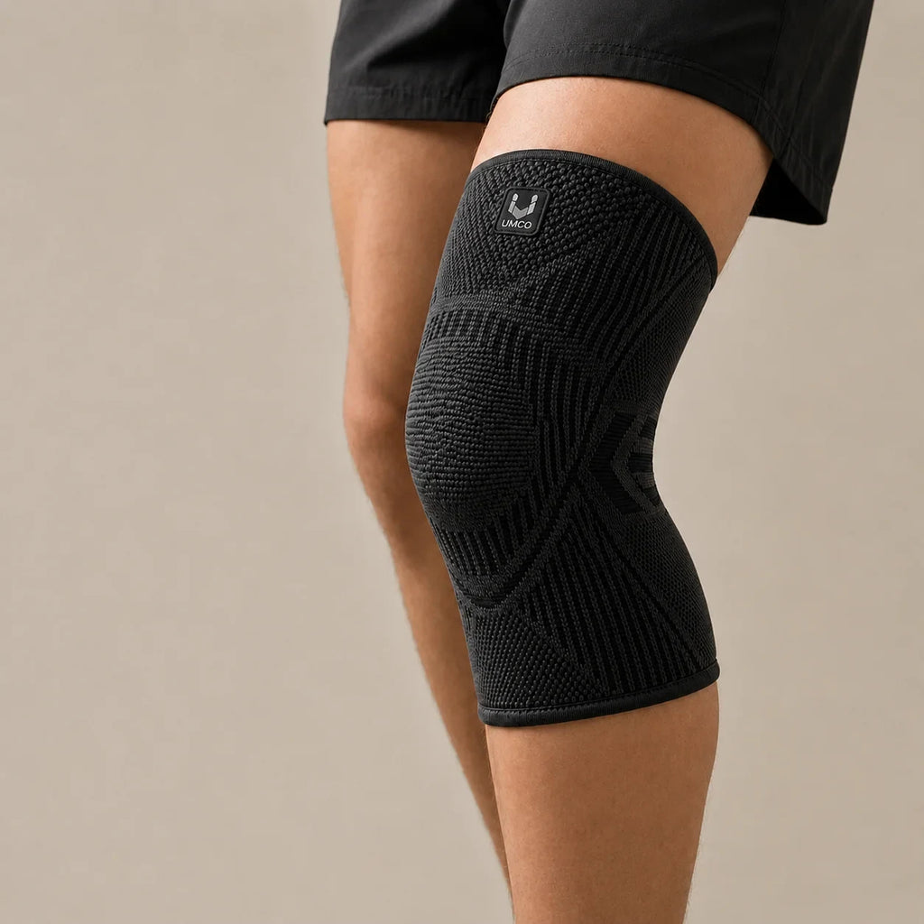 Knee Compression Sleeve with Non-Slip Support and Breathable Knit Design - Image 11