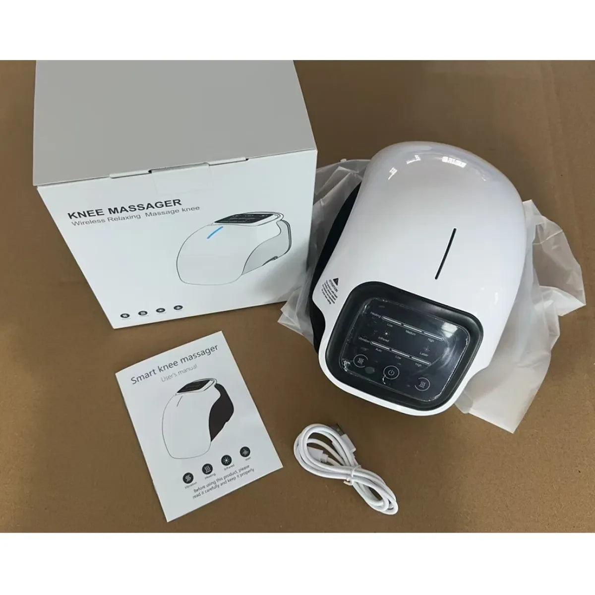 Knee Massager with Heat and Vibration Therapy Rechargeable Electric Leg with Infrared LED - Image 4