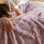 Coperta calda in lana grossa di agnello – Stile per le serate invernali