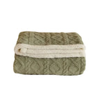 Thick warm cozy winter blanket with elegant detail