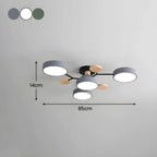 Feine geometrische runde LED-Deckenleuchte für moderne Räume