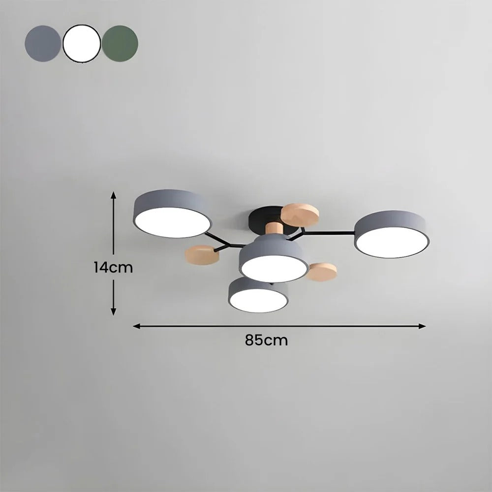 Feine geometrische runde LED-Deckenleuchte für moderne Räume