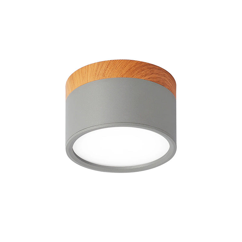 Nowoczesna lampa sufitowa LED cylindryczna typu plafon