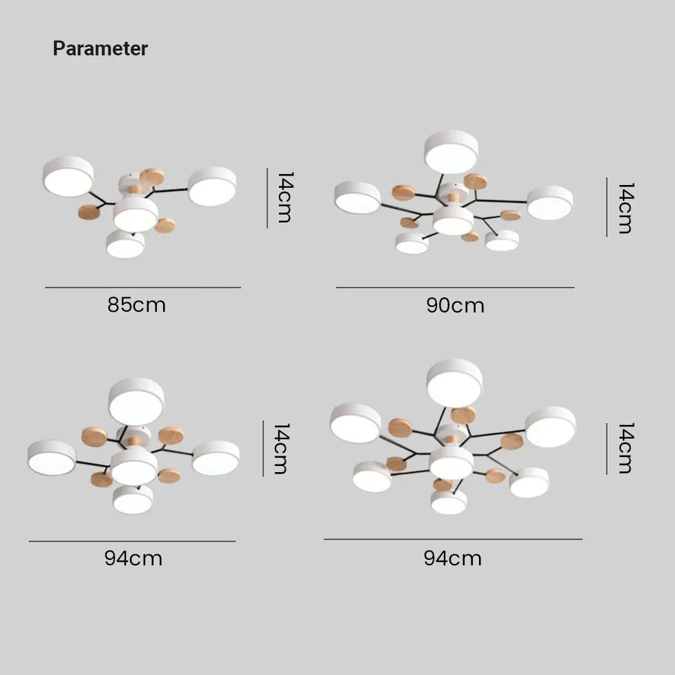 Nowoczesna lampa sufitowa LED typu plafon