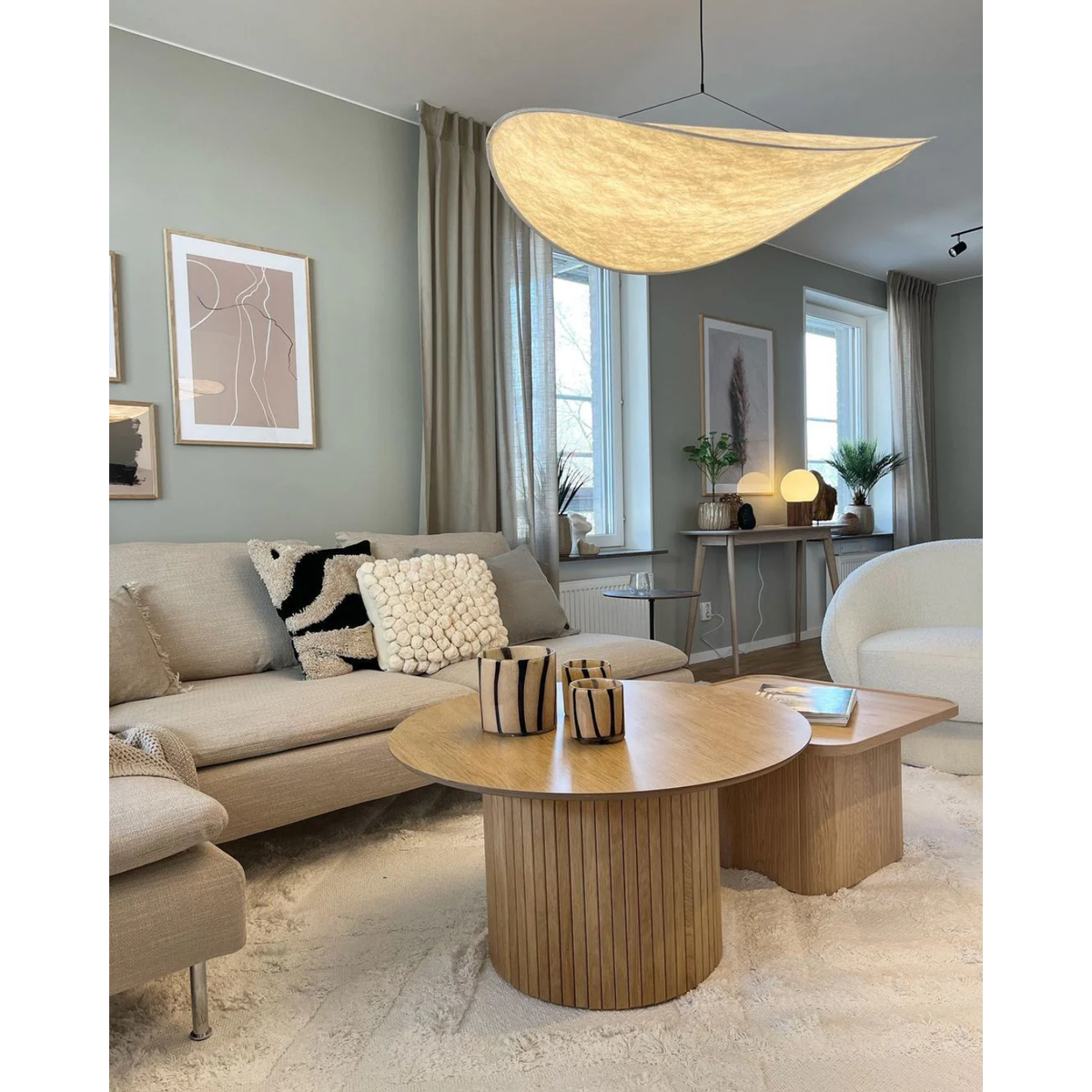 Lampa Wisząca do Salonu Sypialni i nad Stół z Teksturowanym Kloszem Minimalistycznym - Image 14