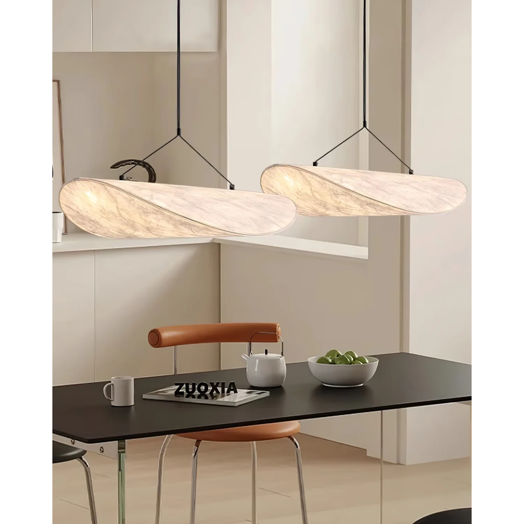 Lampa Wisząca do Salonu Sypialni i nad Stół z Teksturowanym Kloszem Minimalistycznym - Image 3