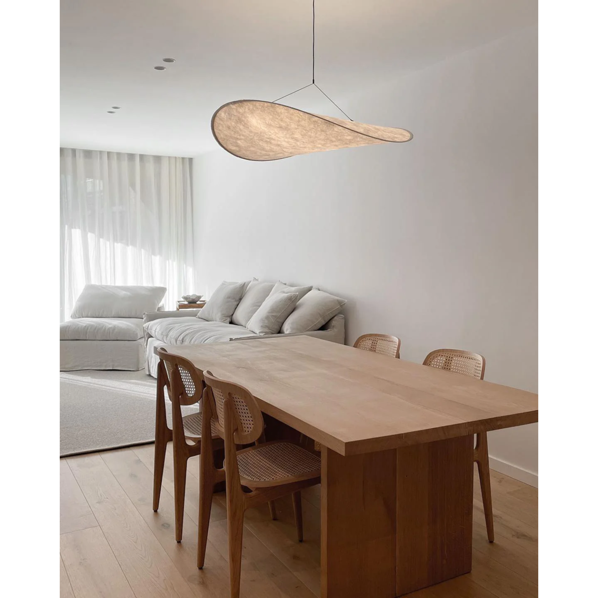 Lampa Wisząca do Salonu Sypialni i nad Stół z Teksturowanym Kloszem Minimalistycznym - Image 4