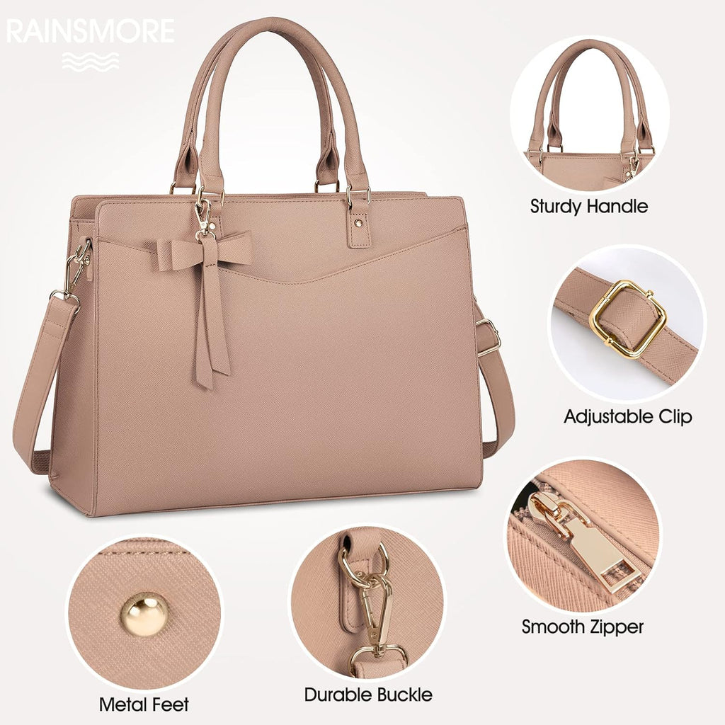 Borsa funzionale da donna per laptop da lavoro con molte tasche