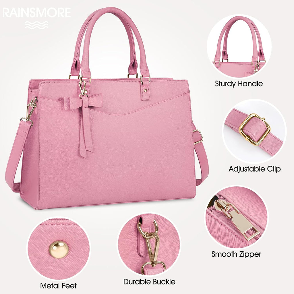 Borsa funzionale da donna per laptop da lavoro con molte tasche