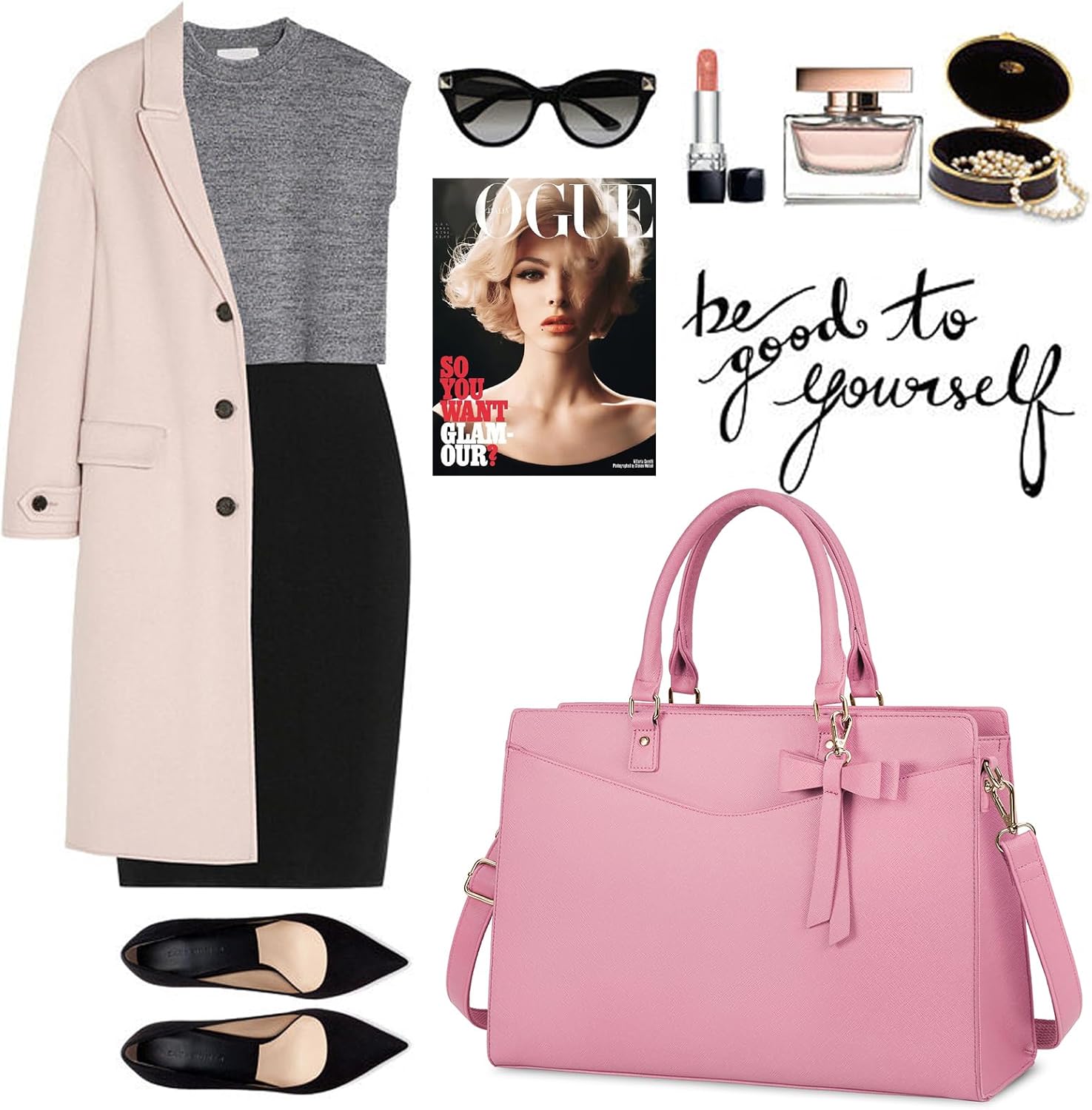 Duża skórzana torba na laptopa z wieloma przegrodami