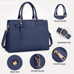 Borsa funzionale da donna per laptop da lavoro con molte tasche