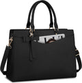 Große Laptoptasche aus Leder mit mehreren Fächern