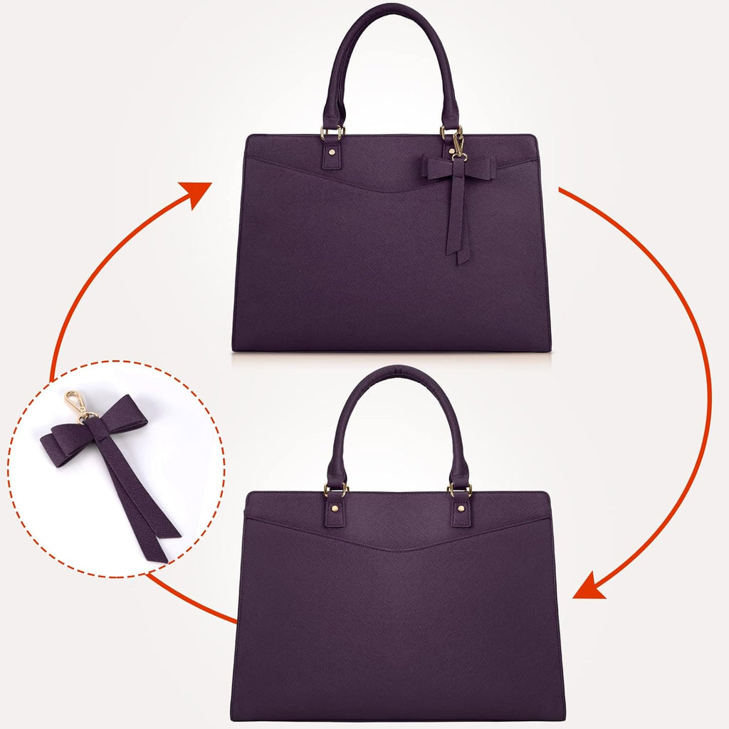 Borsa funzionale da donna per laptop da lavoro con molte tasche