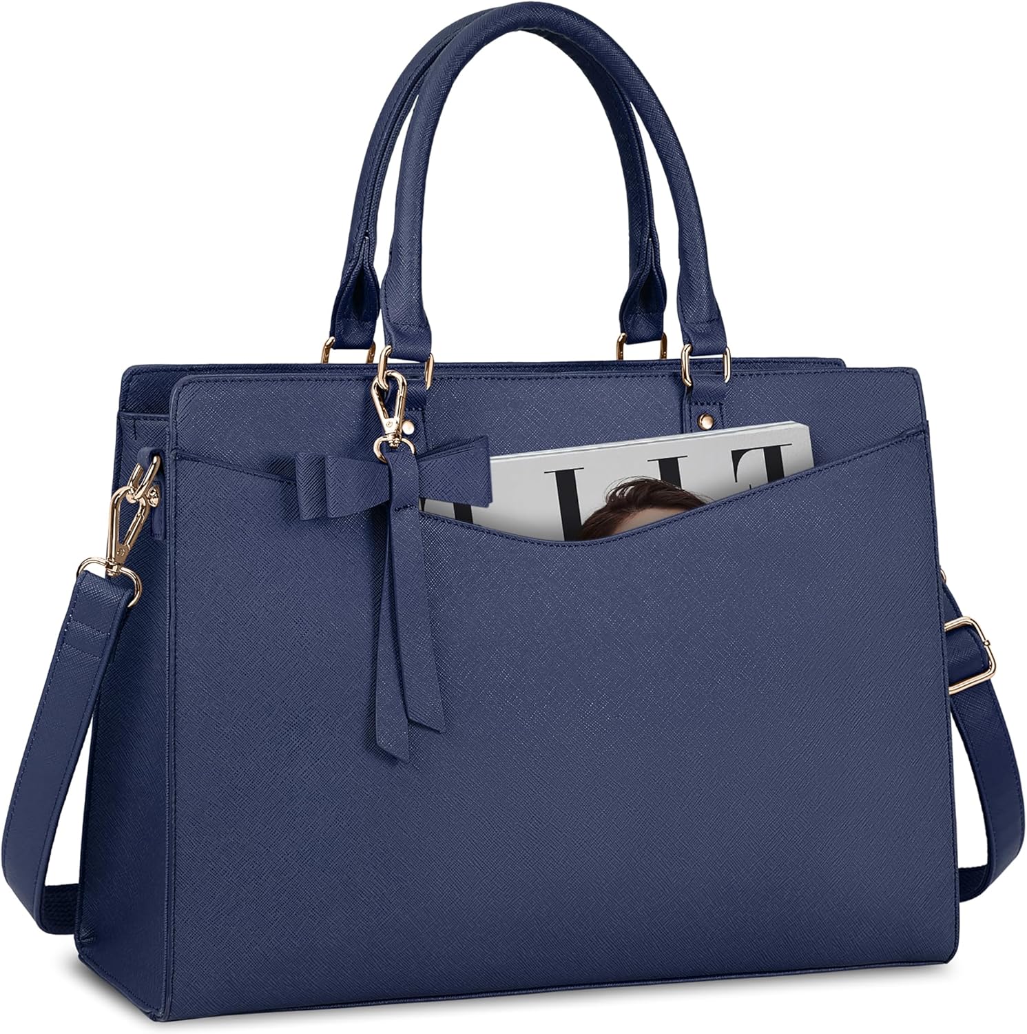 Borsa funzionale da donna per laptop da lavoro con molte tasche
