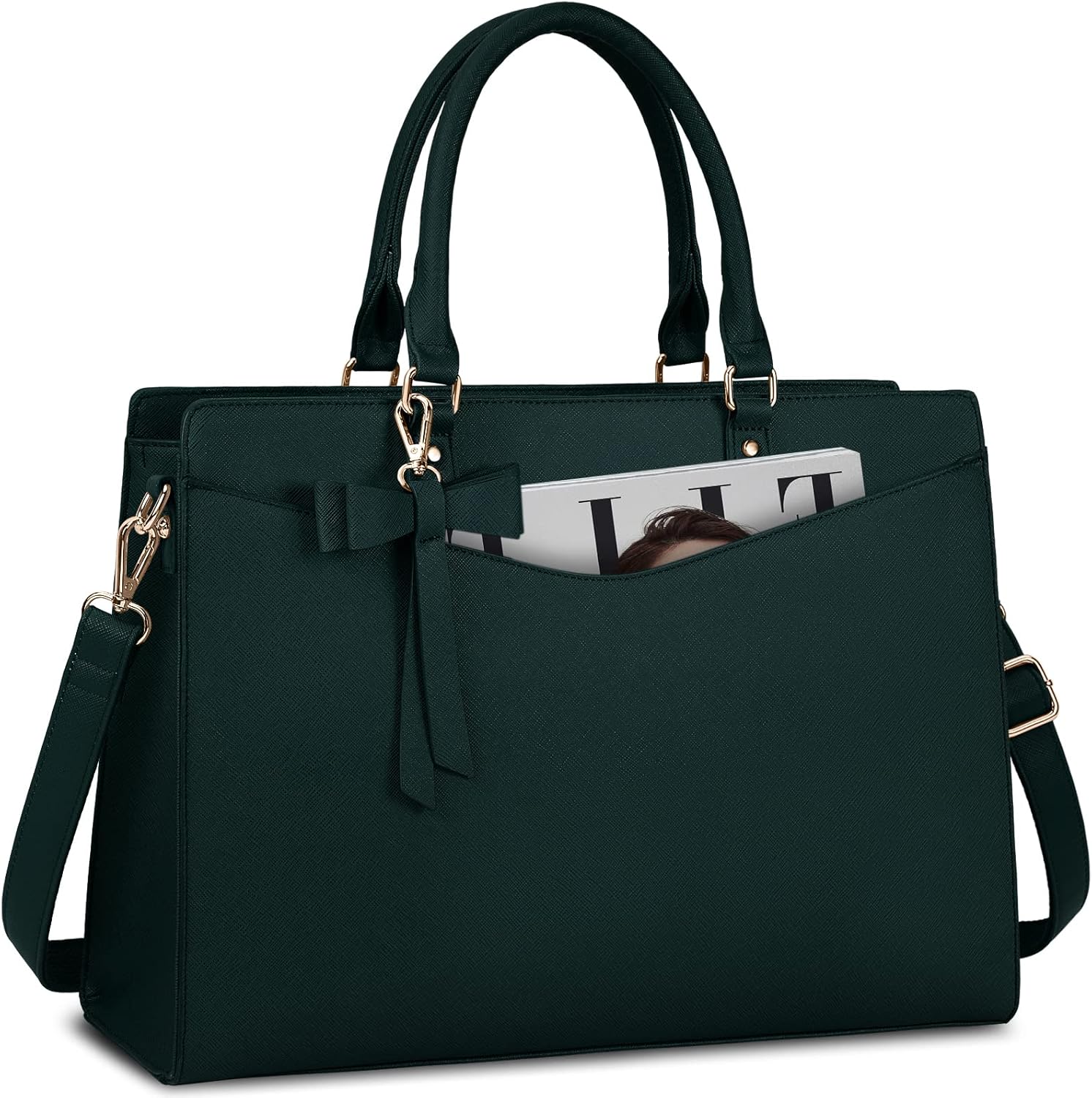 Borsa funzionale da donna per laptop da lavoro con molte tasche