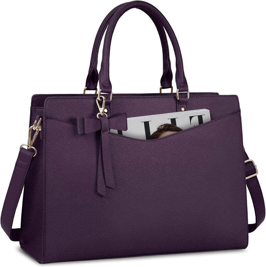 Functional Women's Laptop Bag for Work with Multiple Compartments