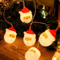LED Christmas Lights String with 20 Santa Heads Battery Operated Indoor Decoration - Image 9