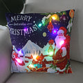LED Christmas Pillow Cover with Luminous Holiday Patterns and Soft Fabric for Festive Home Décor - Image 2